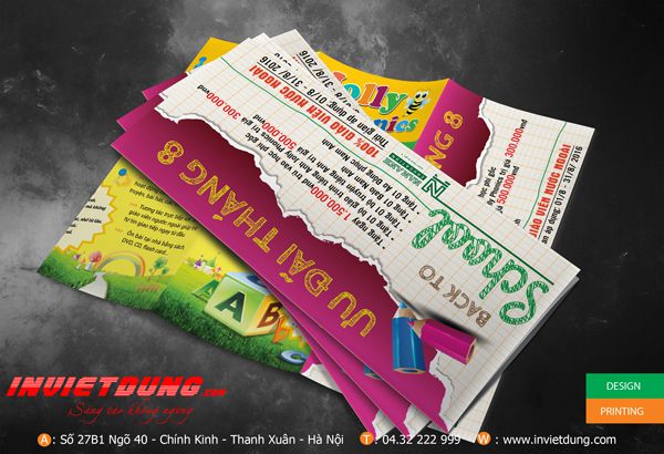 Tờ rơi trung tâm ngoại ngữ, Mẫu quảng cáo trung tâm ngoại ngữ đẹp
